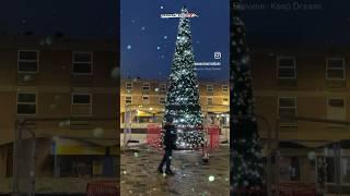 Billingham Giant Christmas Tree + snowy day 2023 #shorts #billingham #stocktonontees #snow #uk