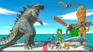 GODZILLA vs Brainrot Italian Animals - Battles Workshop Unit Animal Revolt Battle Simulator