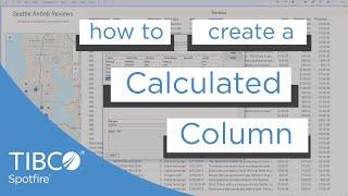 Calculate new columns in Spotfire | Add Calculated Columns