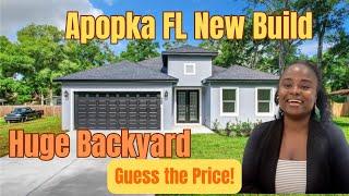 Newly Constructed 4Bedroom home in Apopka FL with HUGE backyard | Guess the Price!