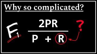 Why is the Formula for F1-Score Unnecessarily Complicated?