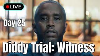 Diddy Trial LIVE COVERAGE DAY 25| BRENDAN PAUL BASKETBALL STAR & MULE| MORE WITNESSES!