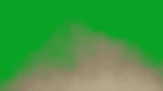 dust impact green screen effect