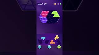 Block!Triangle puzzle:Tangram⬅️Level 39 Mania6