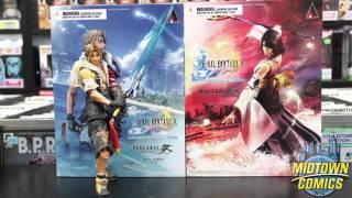 Final Fantasy X Play Arts Kai Tidus and Yuna Action Figure Unboxing