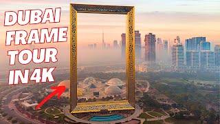 Dubai Frame experience  | Inside the world's largest  frame | Walking Tour 4K| Visiting Dubai