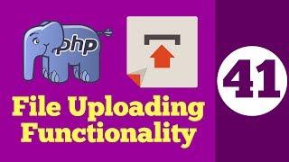 41-File Uploading Functionality in PHP Hindi | Upload Image, pdf , and other file using php