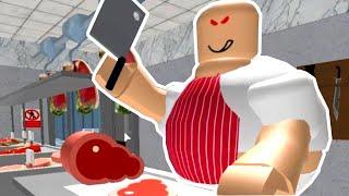 ПОБЕГ ОТ МЯСНИКА в РОБЛОКС! СТРАШНОЕ ОББИ ROBLOX Escape The Butcher Shop