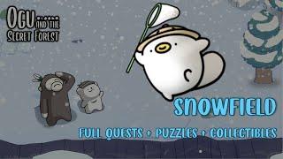 Ogu and the secret forest walkthrough #7 - Snowfield - All 100% quest, puzzle & collectibles