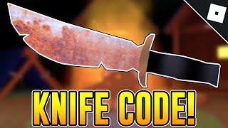 CODE FOR THE RUSTY DAGGER KNIFE in SURVIVE THE KILLER | Roblox