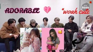 BTS reaction to Blackpink With Kids Is The Cutest Thing