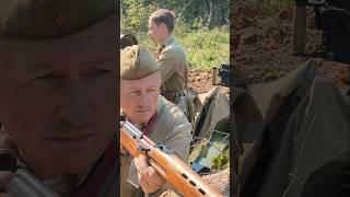 Red Army soldiers prepare to repel an attack #reenactment #reenactors #ww2