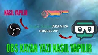 OBS Kayan Yazı Ve Abone Ol İsmin Çıksın Nasıl Yapılır!? (2021)