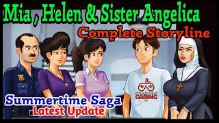 Mia,Helen & Sister Angelica Full Walkthrough | Summertime saga 0.20.1 | Complete Storyline