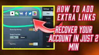 How To Add Extra Login In Pubg Mobile || Add Extra Links || New Trick | Full Explain Video In Hindhi