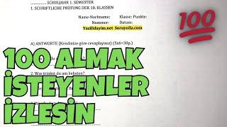 10.Sınıf Almanca 1.Dönem 1.Yazılı