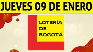 Resultados Lotería de BOGOTÁ del Jueves 9 de Enero 2025  PREMIO MAYOR 