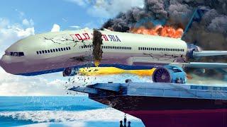 Emergency Landings In The Aircraft Carrier - Airplane Crashes & Landings! Besiege plane crash