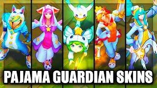 All New Pajama Star Guardian Skins Lux Ezreal Soraka Miss Fortune Lulu (League of Legends)