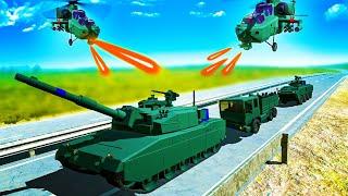 Launching MASSIVE AMBUSH Against Modern Warfare Military CONVOY ESCORT in Ravenfield!