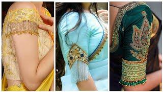 Top 20+Jade Hangings And Tassel Sleeve Blouse Designs for Bridal Wedding Party,Online Shopping Ideas