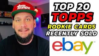 TOP 20 Topps Rookie Sports Cards Recently sold on eBay #sportscards