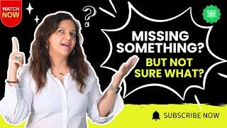 Do you feel  that you are missing something in your life but don't know what it is ?