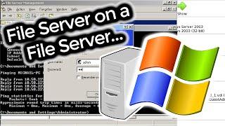 Creating a Windows Server 2003 File Server on a NAS That’s Being Used as a File Server...