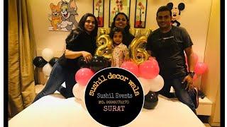 Birthday surprise Decoration Surat sushil decor wala