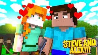 Minecraft  MOVIE THE LIFE OF ALEX & STEVE || HOW ALEX MET STEVE!!!