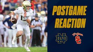 Notre Dame football vs. USC Trojans postgame reaction show | Irish get HUGE win!