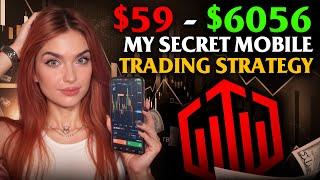 My Secret Mobile Trading Strategy for Binary Options | Quotex Mobile Tutorial ($59-$6056)