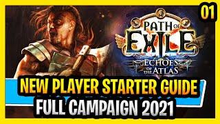 Path of Exile New Player Beginner Guide Full Walkthrough Echoes of the Atlas PoE Part 1 Act 1