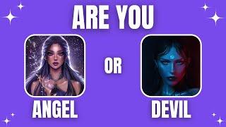 Are You An Angel Or A Devil? Personality Quiz - Aesthetic Quiz Show