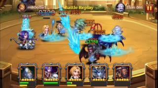 Heroes Charge LV 89 Ice Mage in strange team arena