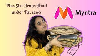 Myntra Jeans Haul *CURVY* girl friendly finds start Rs. 1000 | Spriha Sanjay