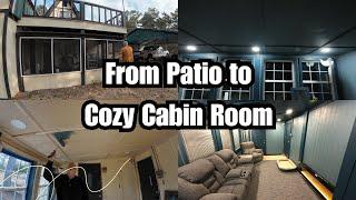 From Screened Patio to Year-Round Haven: DIY Cabin Transformation!