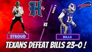 Houston Texans DEFEAT Bills 23-20!