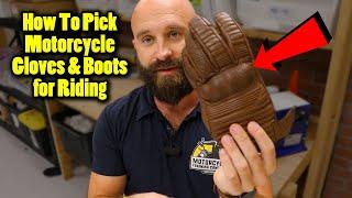 Choosing the Right Motorcycle Boots and Gloves For Beginners