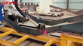 Seam Tracking with HYUNDAI Robot GSW welding fillet weld