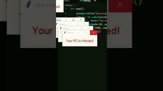 Virus prank Using Python programming | Python programming @Strivarn #python #programming