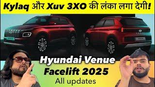 New Hyundai Venue Facelift 2025  All Details 🫵 Everything you need to know!