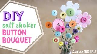 DIY Button Bouquet Tutorial--in a salt shaker!