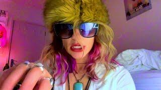 asmr - face & scalp touching & fixing, by VERY easily distracted stylist (tingly + chatty)