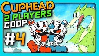 Cuphead 2 PLAYERS CO-OP Прохождение #4  ОБОЖЖЕННЫЕ ЗАДЫ!