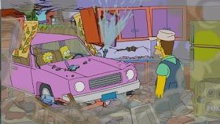 The Simpsons - Bart Driving Homer's Car