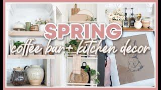 SPRING DECORATE WITH ME 2025 | COFFEE BAR + PLATE RACK