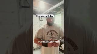 Daily Lift and Run Post. Everyday all day. 3 miles minimum #runner #lifter #hybridathlete