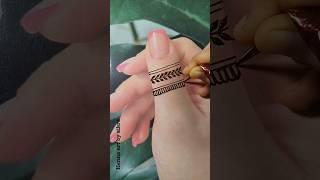 Simple mehndi designs for fingers #shorts #mehandi #fingermehndi #youtubeshorts #trending