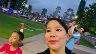 Nepali temple & Brisbane wheel visit with family